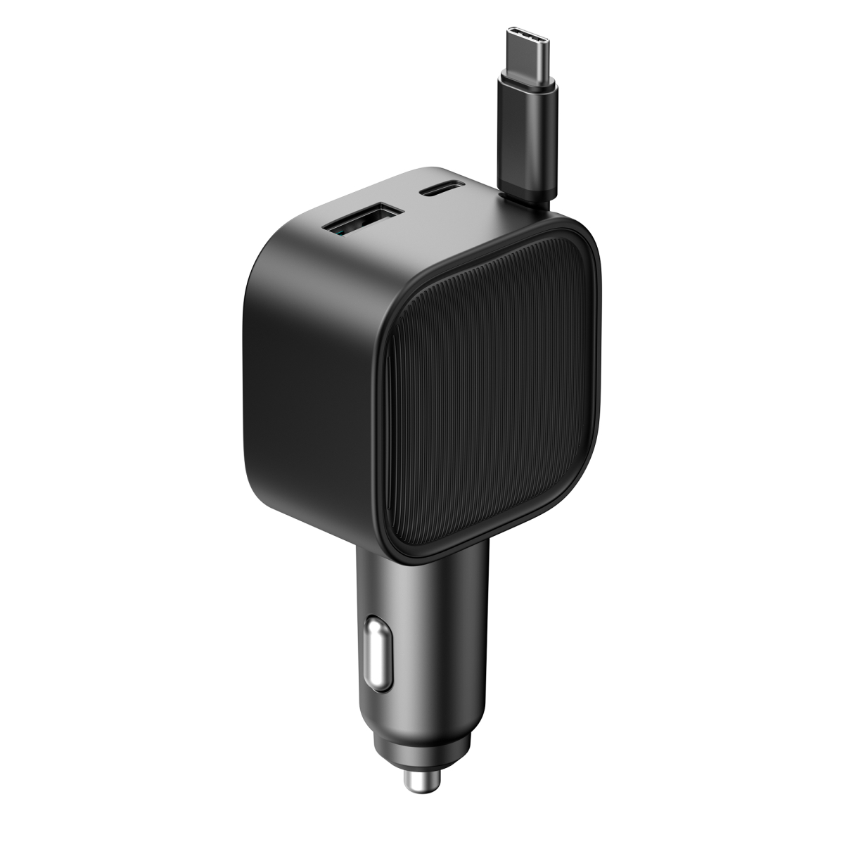 Автомобільний зарядний пристрій HAVIT CC2040 45W USB-A+USB-C +Кабель USB-C Black