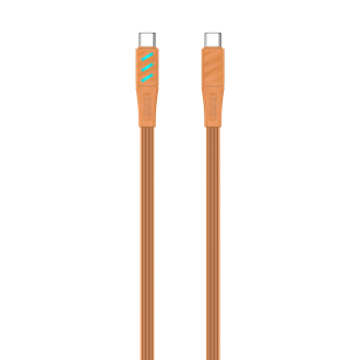 Кабель USB-C to USB-C HAVIT HV-CB6254 PD60W 3A 1м з LED індикатором Orange