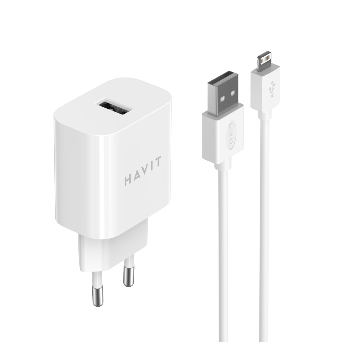 Зарядний пристрій HAVIT HV-ST112 USB з кабелем Lightning