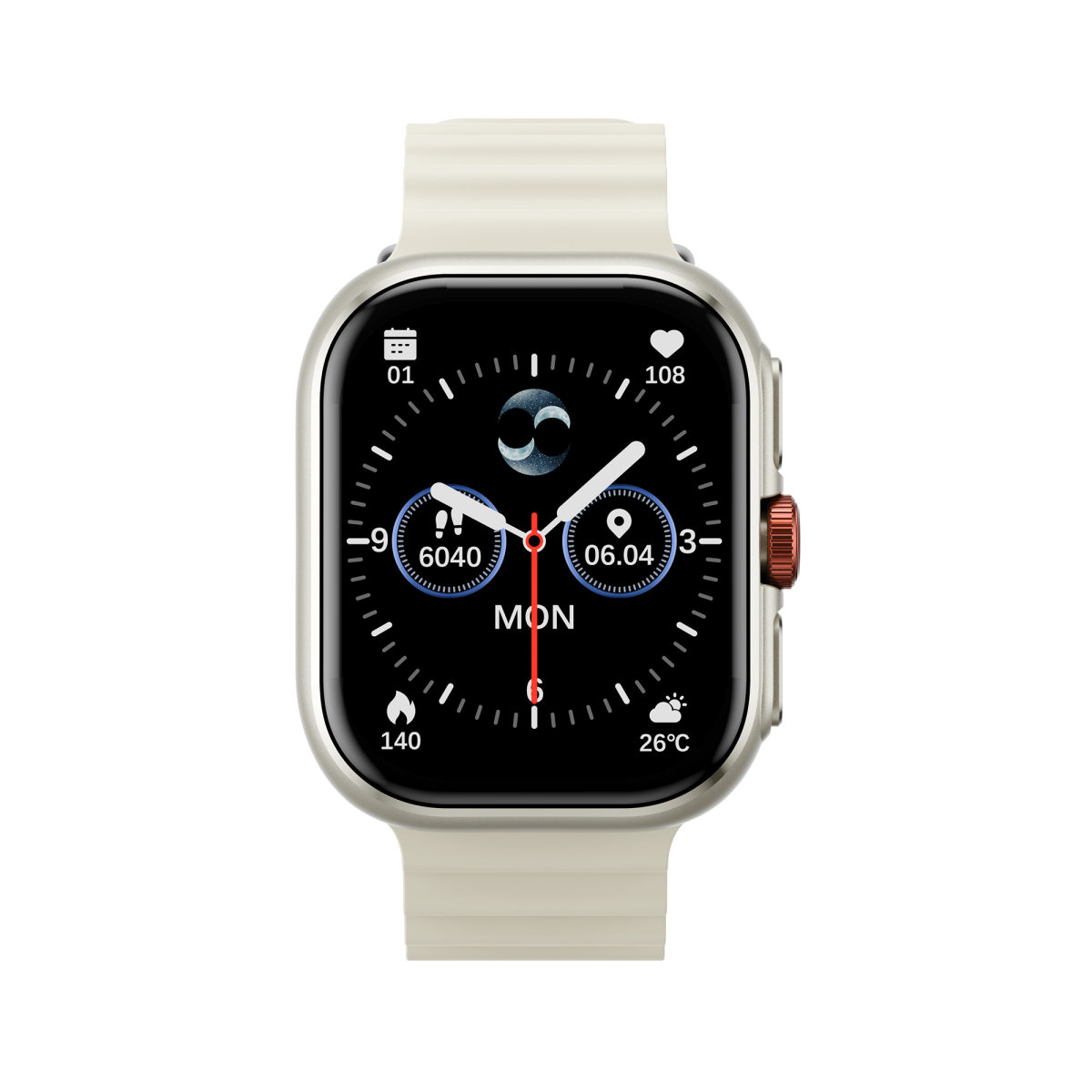 Cмарт годинник HAVIT M9068 IP68 Bluetooth Call Titanium