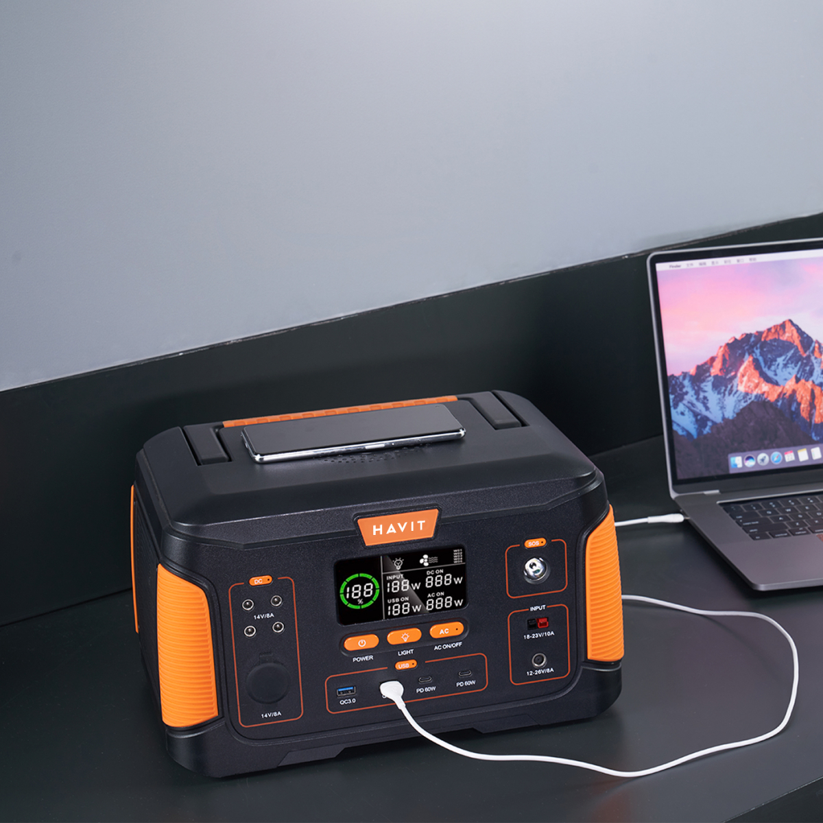 Портативна зарядна станція HAVIT J1000 Plus 252000mAh 1000W