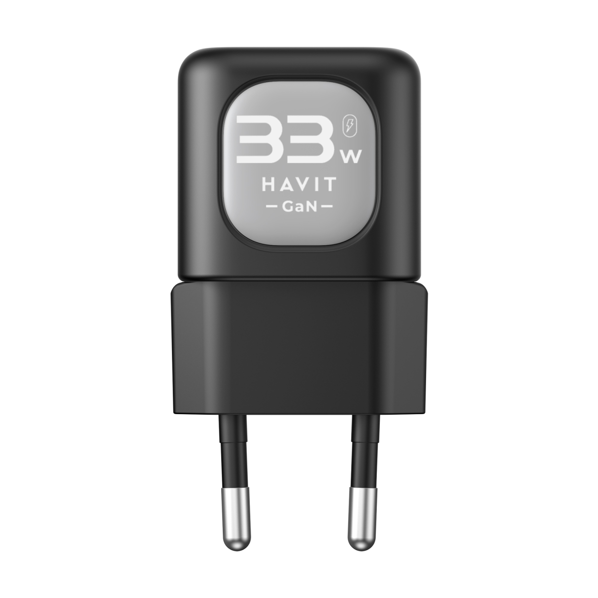 Зарядний пристрій HAVIT HV-UC230 GaN 33W USB-A+USB-C Black