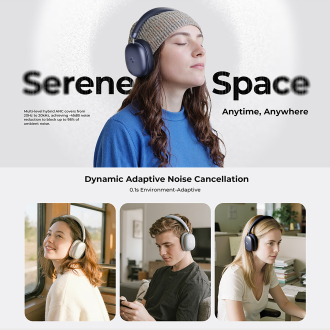 Навушники накладні бездротові HAVIT H670BT "SPACE S1" ANC Blue