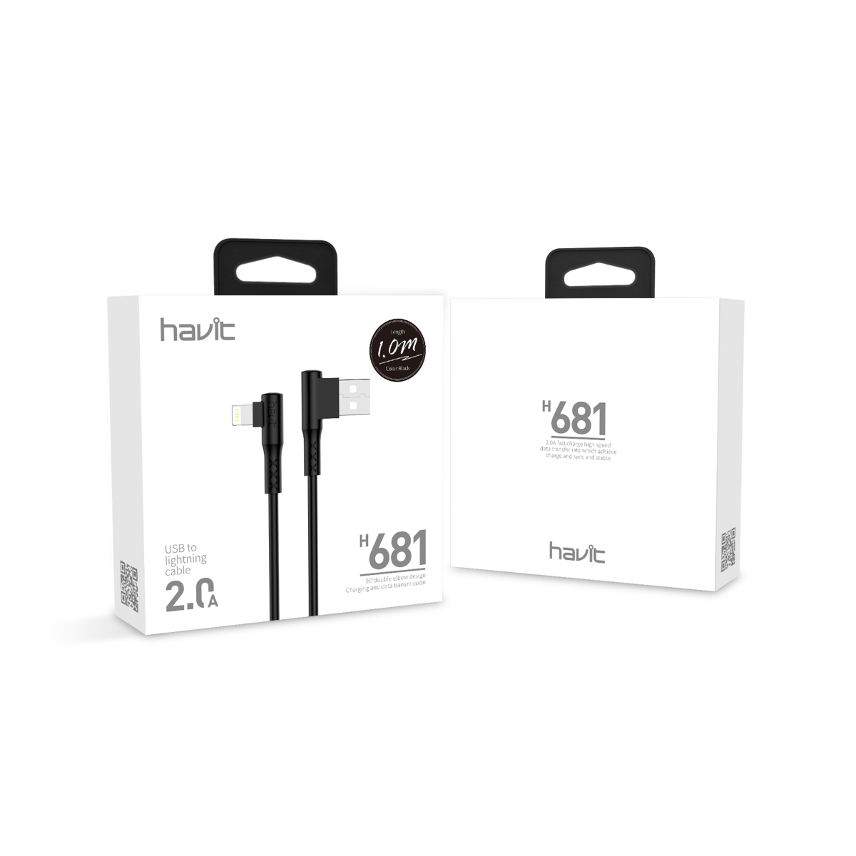 Кабель HAVIT HV-H681 Lightning 1м