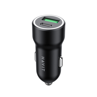 Автомобільний зарядний пристрій HAVIT HV-CC613 20W USB+USB-C