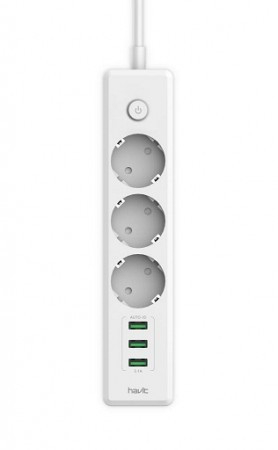 Мережевий фільтр - подовжувач HAVIT HV-SP8813 3USB роз'єми