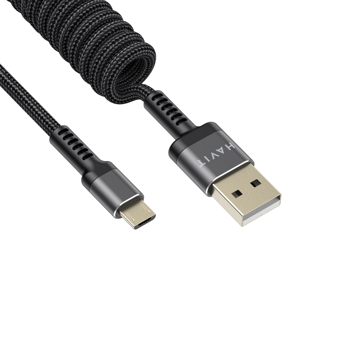 Кабель спіральний Micro USB HAVIT HV-CB6250 2.4A 1.5м