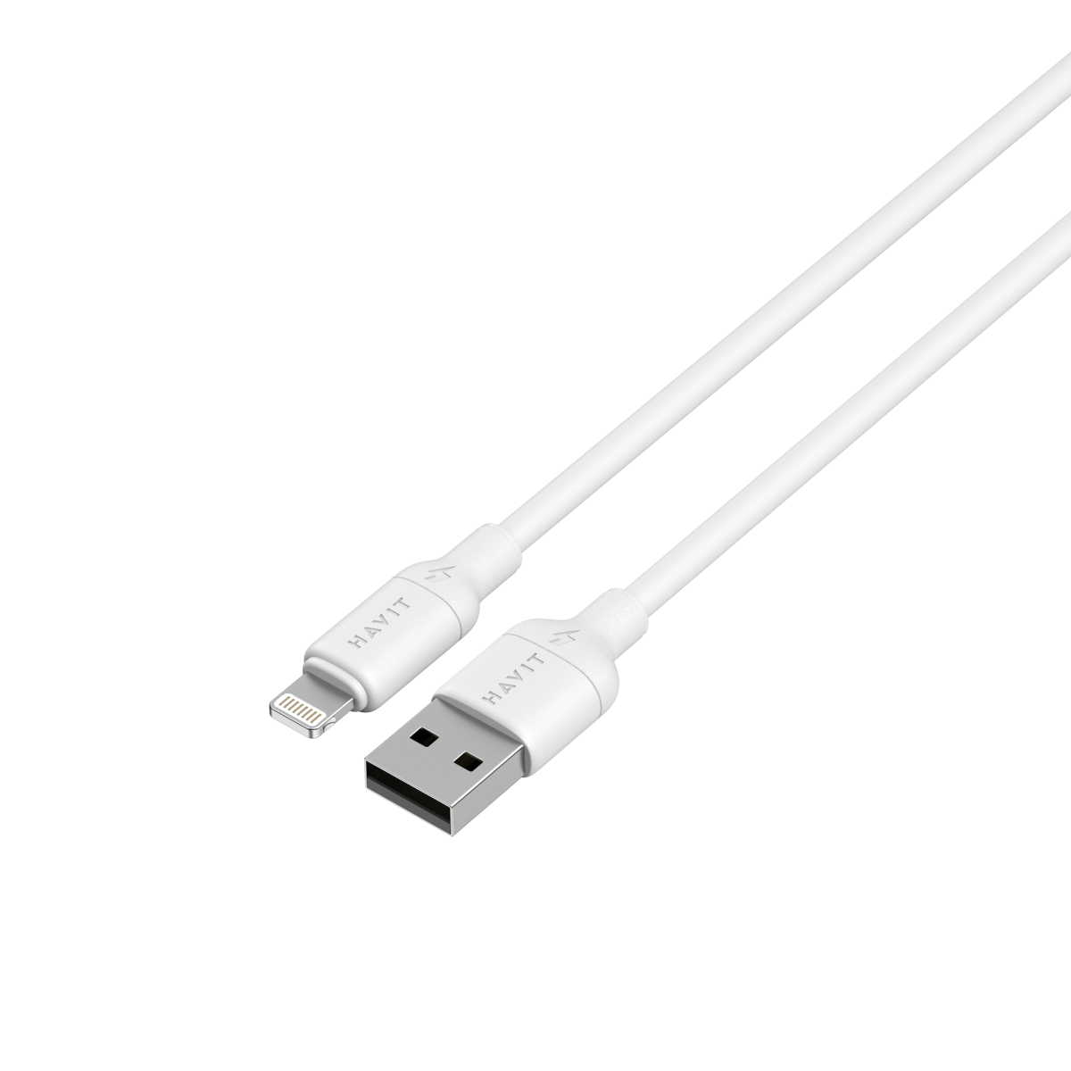 Кабель USB - Lightning HAVIT CB675 2A 1м White (силіконовий)