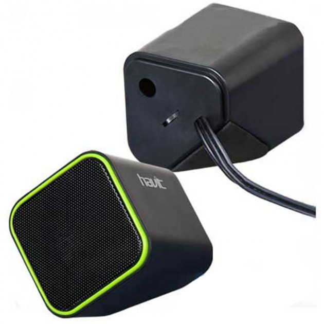 Колонки 2.0 HAVIT HV-SK473 USB Black/Green