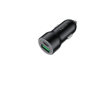 Автомобільний зарядний пристрій HAVIT HV-CC613 20W USB+USB-C