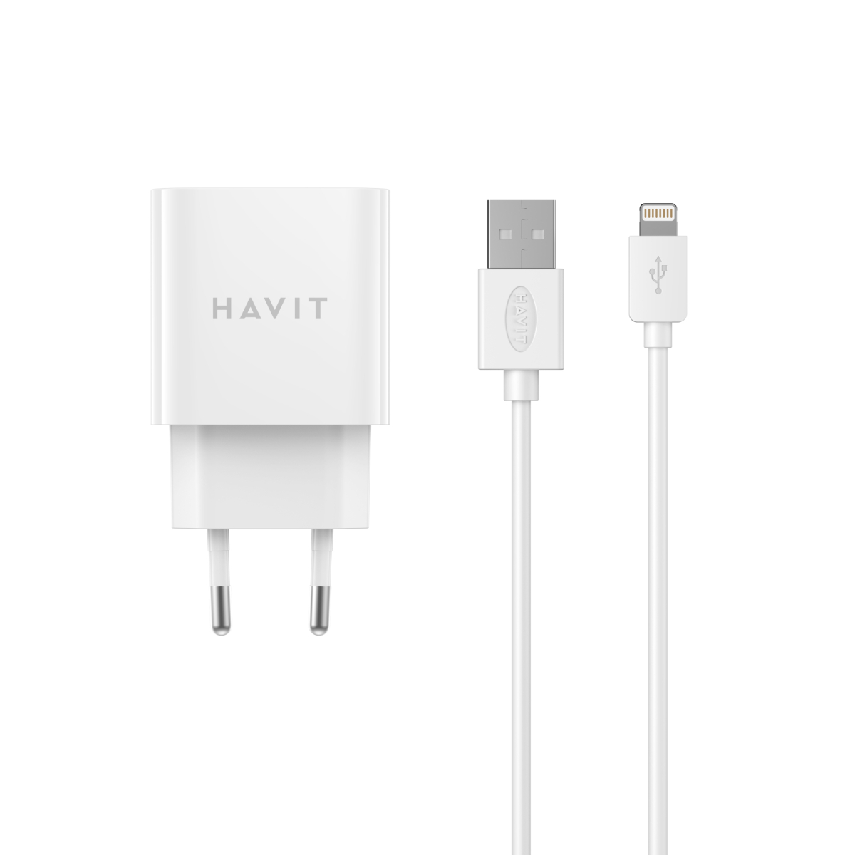 Зарядний пристрій HAVIT HV-ST112 USB з кабелем Lightning
