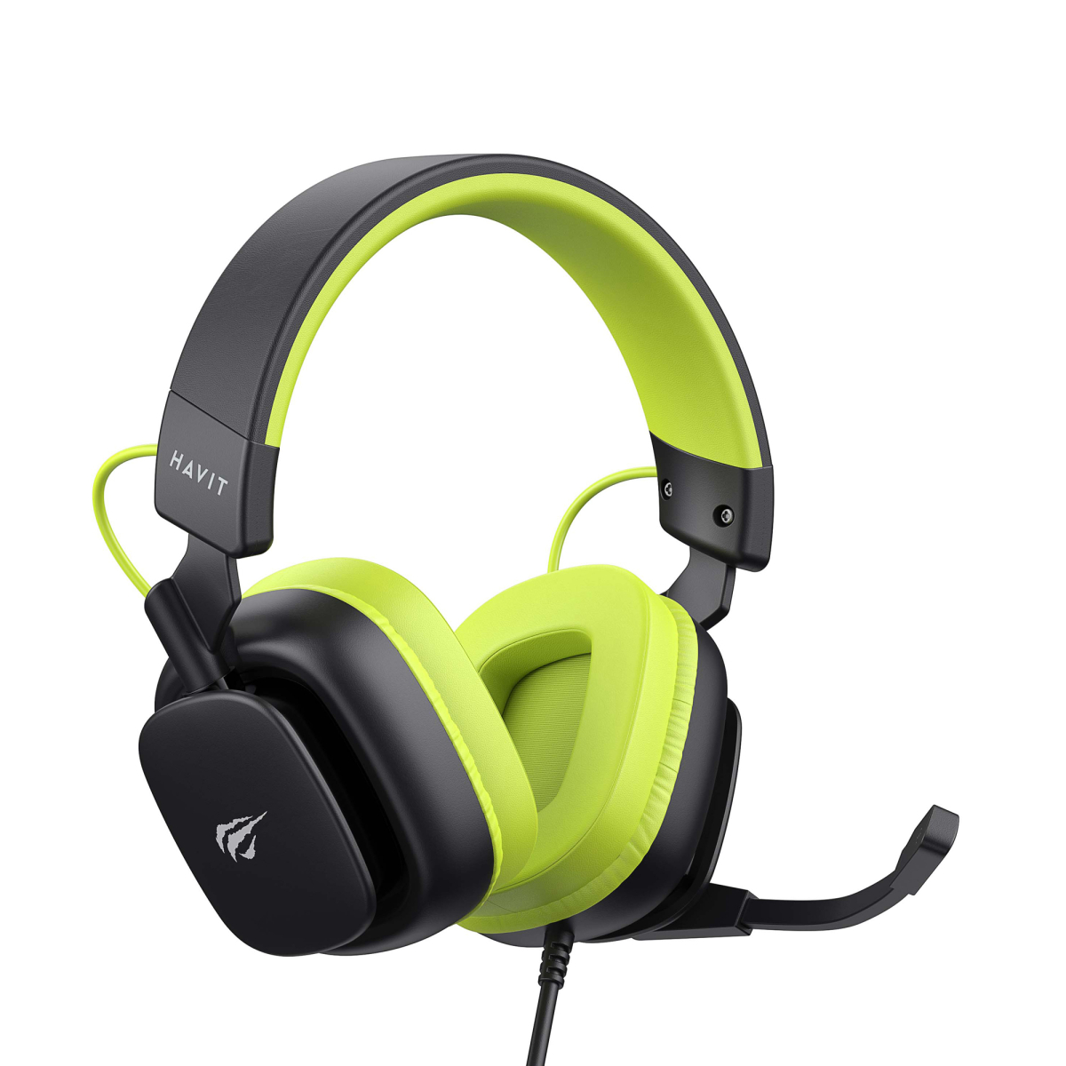 Ігрові навушники з мікрофоном HAVIT H2048U Black+Green Plug USB 7.1