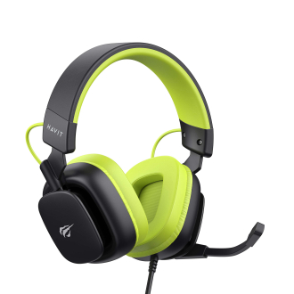 Ігрові навушники з мікрофоном HAVIT H2048U Black+Green Plug USB 7.1
