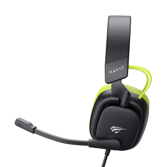 Ігрові навушники з мікрофоном HAVIT H2048U Black+Green Plug USB 7.1